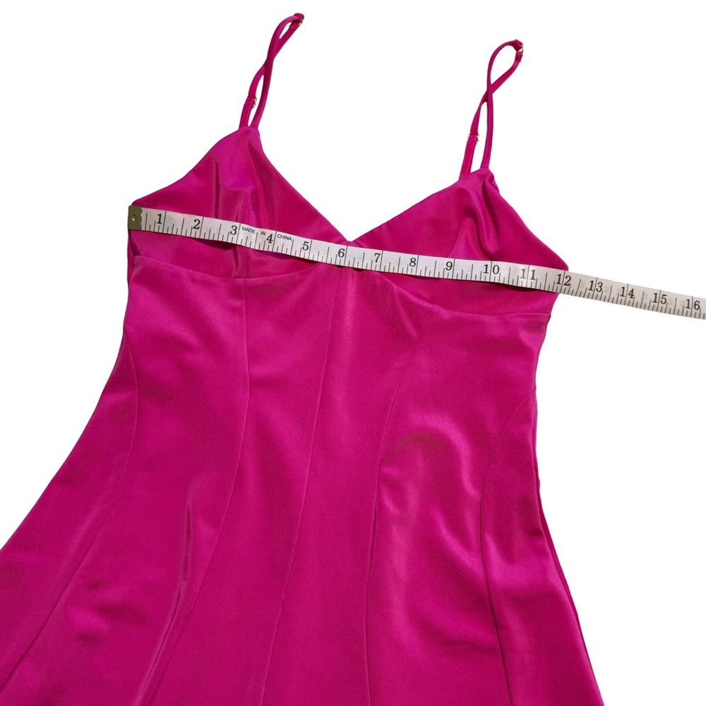 Oh Polly EDONIA Triangle Cup A-Line Mini Dress in Pink - Picture 8 of 10